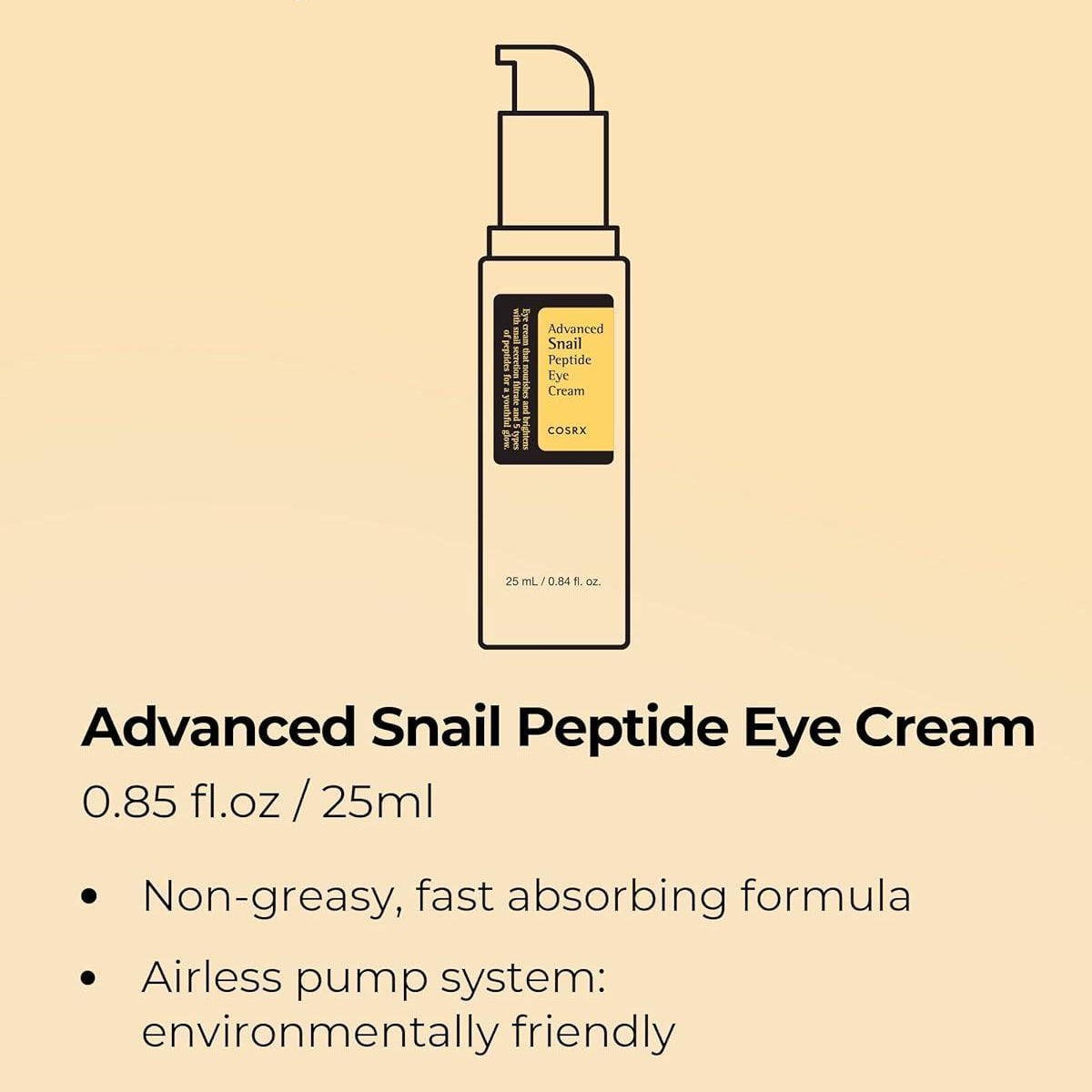 [Cosrx] Advanced Snail Peptide Eye Cream 25ml
