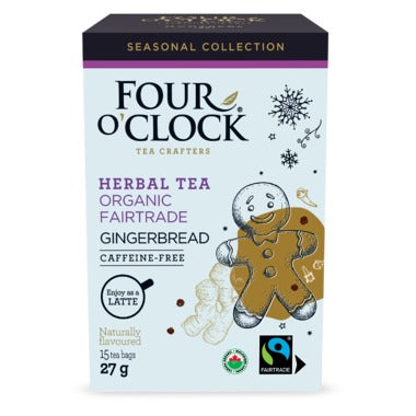Four O'Clock Organic Herbal Tea Gingerbread
