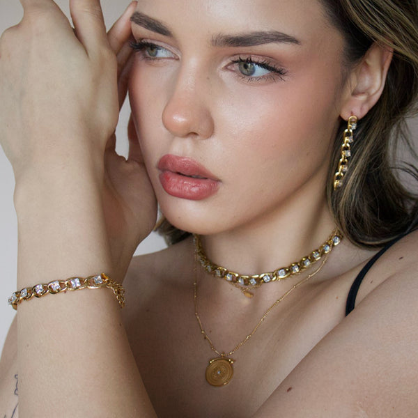 Velour Gold Necklace