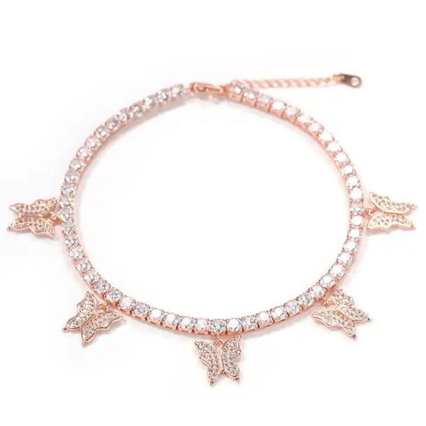 Glamoura Tennis Anklet