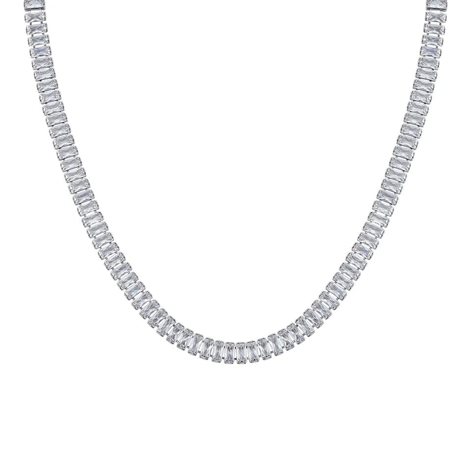 Tennis Necklace Silver