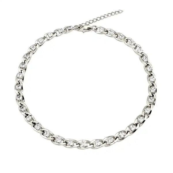 Velour Silver Necklace