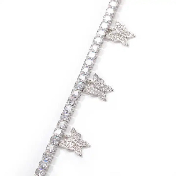 Glamoura Tennis Anklet