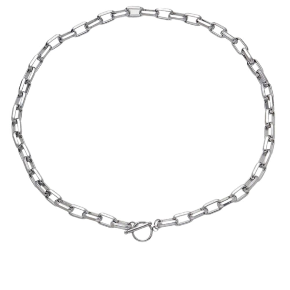 Band Necklace Silver