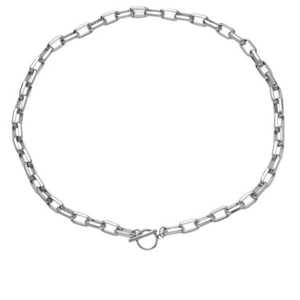 Band Necklace Silver