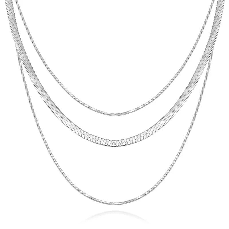 Silver Layered Necklace