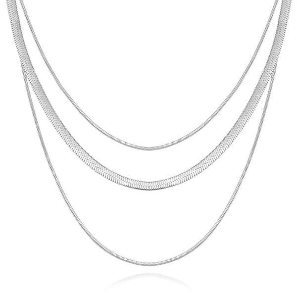 Silver Layered Necklace