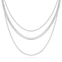 Silver Layered Necklace